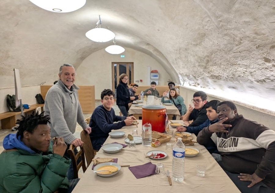 repas ferme de Champs